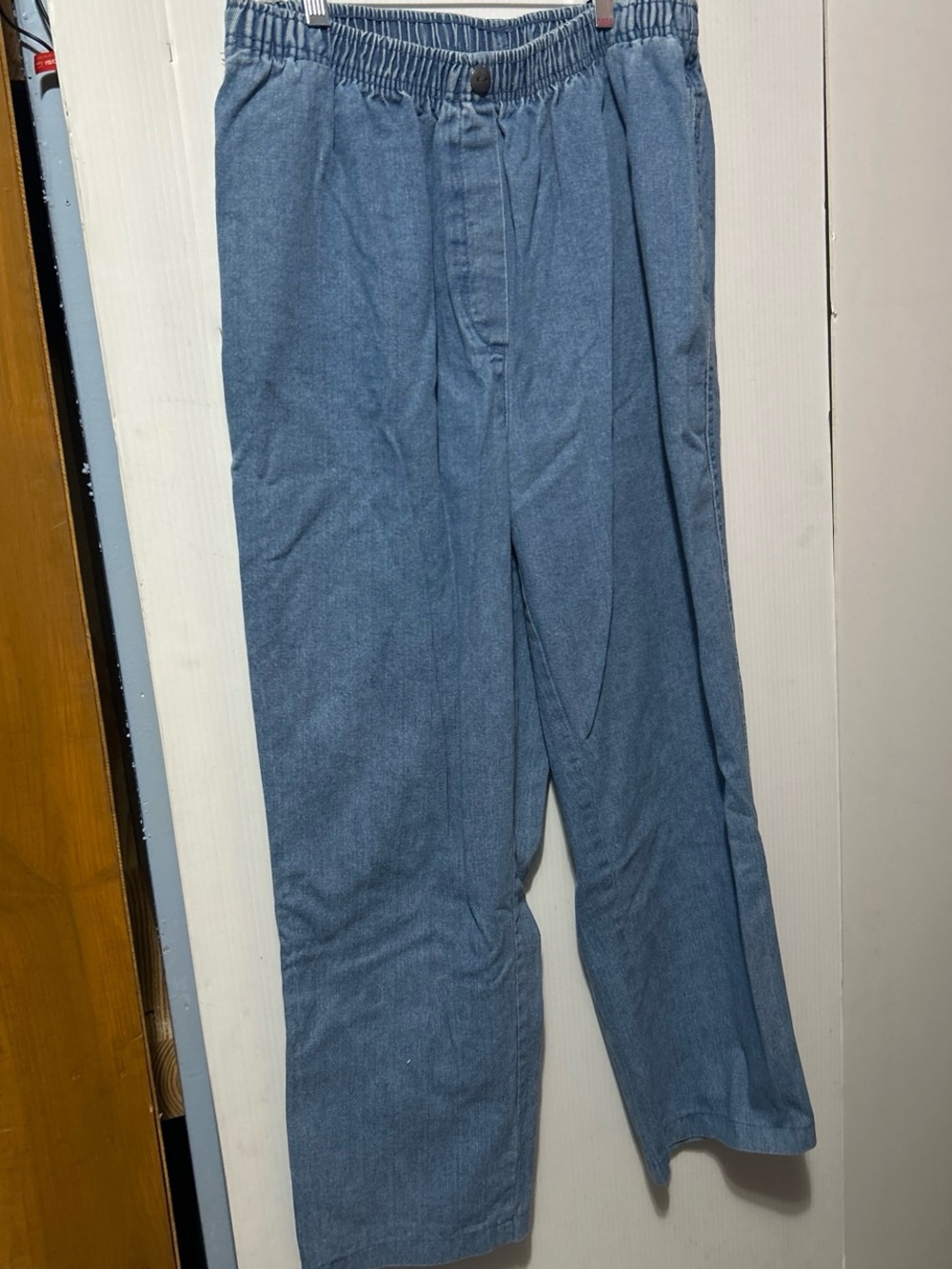 Woman Within Light Blue Straight Leg Jeans